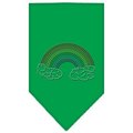 Unconditional Love Rainbow Rhinestone Bandana Emerald Green Small UN852327
